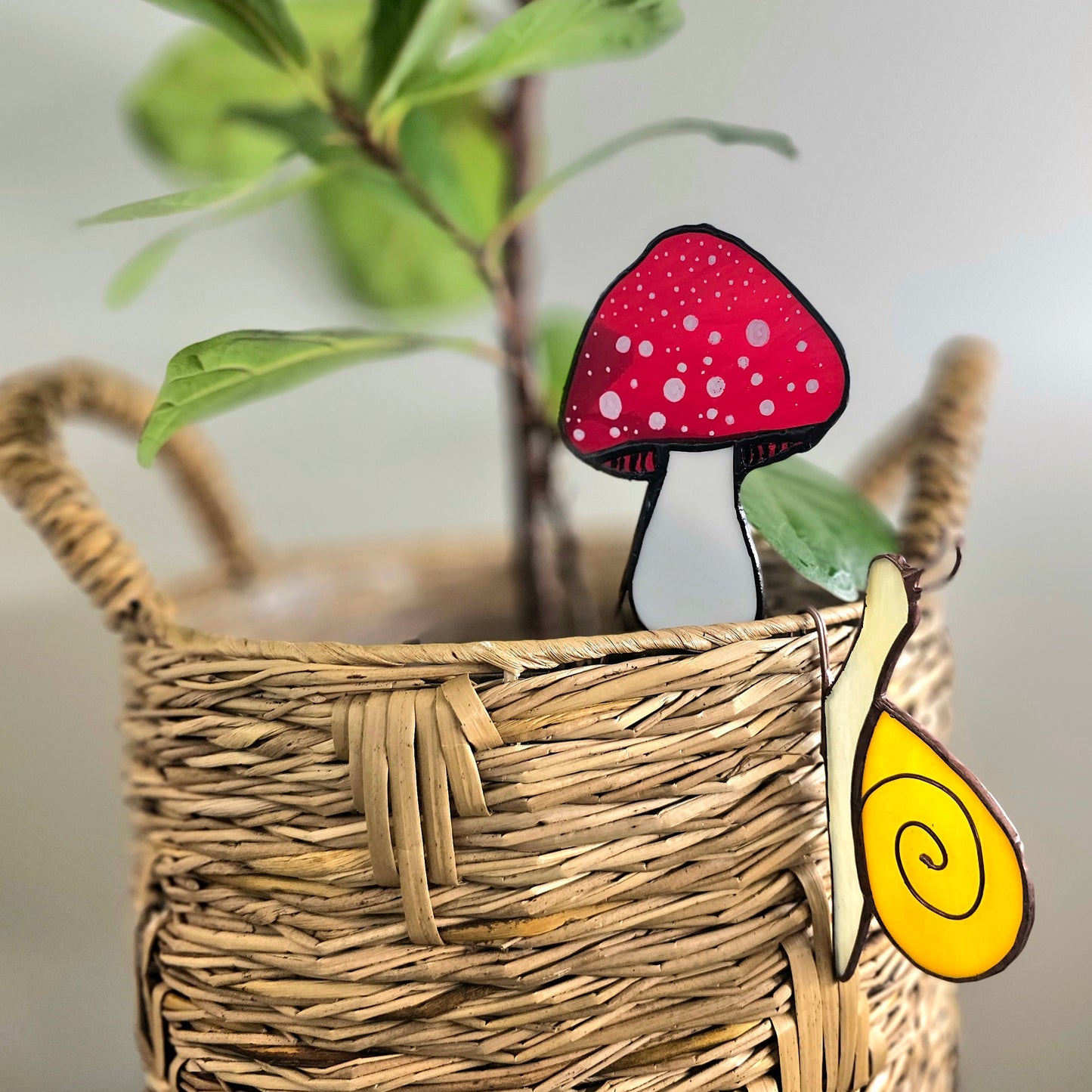 Petite Garden: Stained Glass Plant Stakes