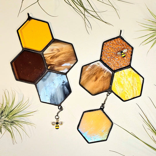 Honey & Hive: Honeycomb Suncatchers