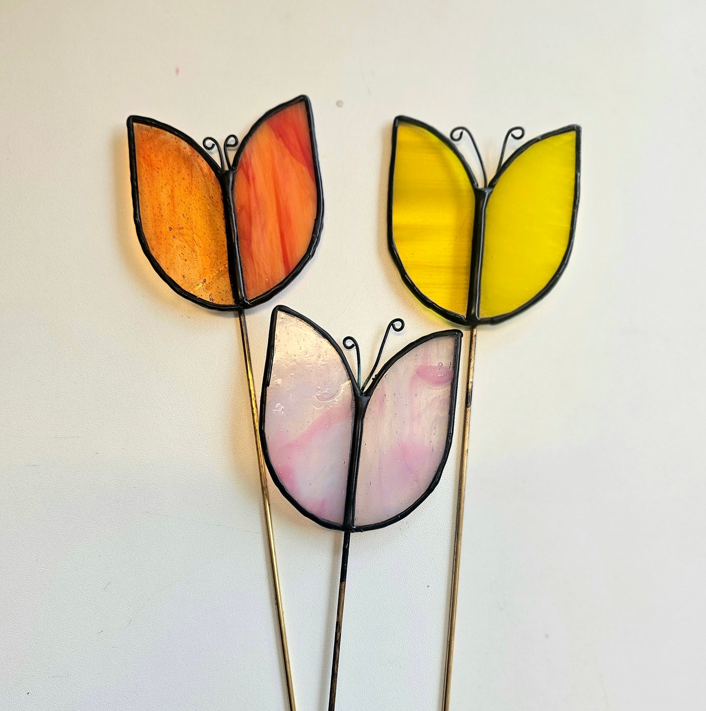 Heart or Tulip: Make a Mother's Day Glass Plant Stake