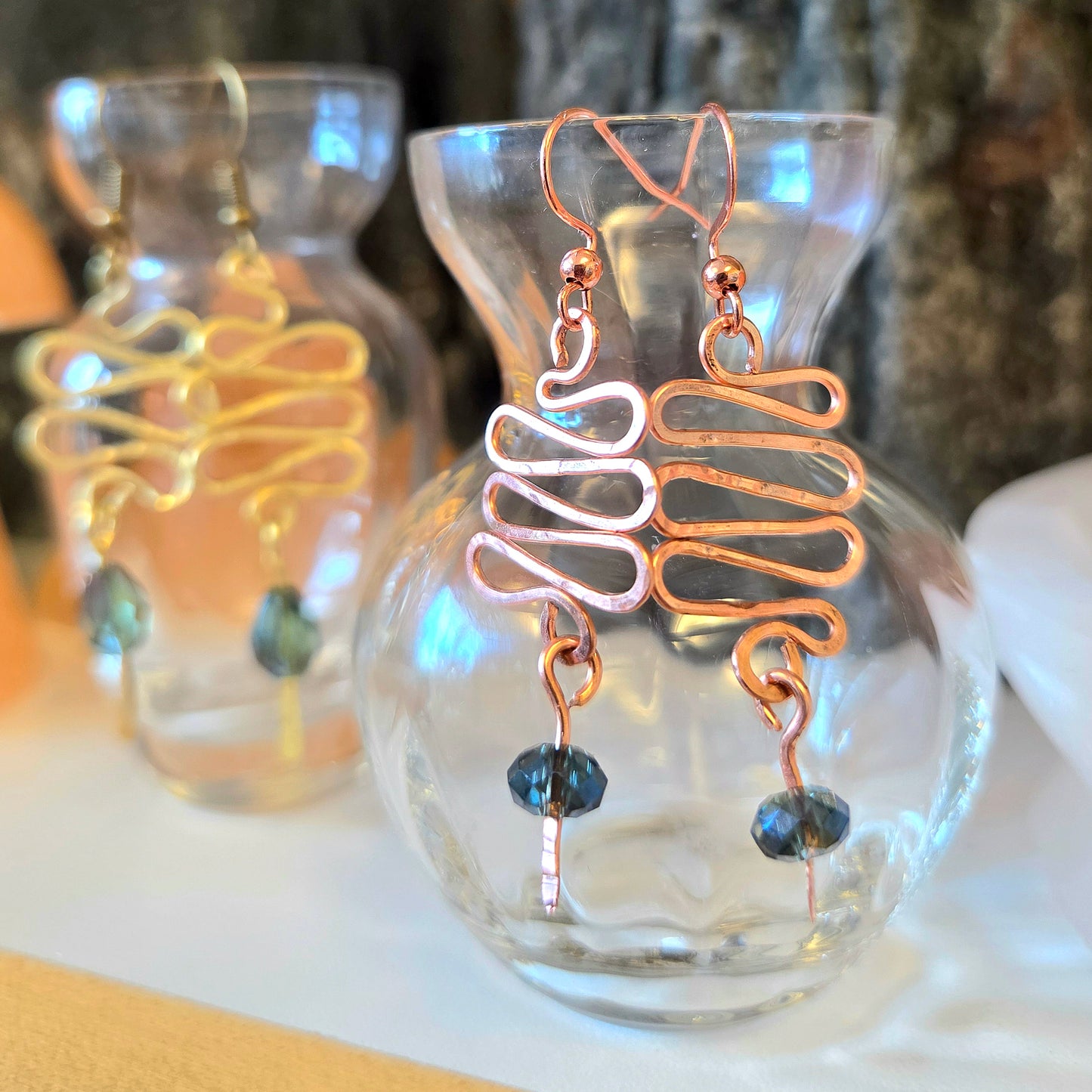 Botanical Flow Earrings: Metal Arts Workshop