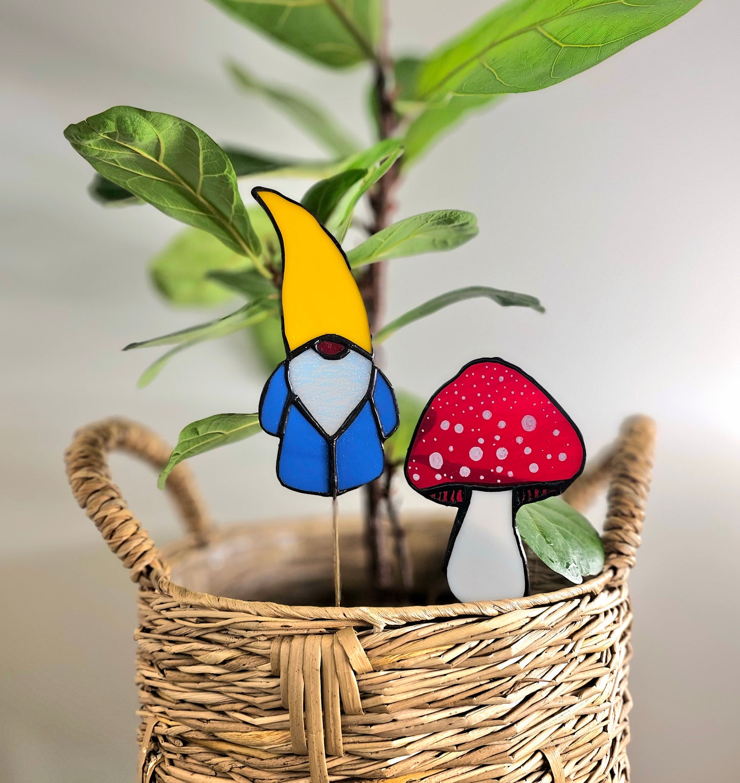 Petite Garden: Stained Glass Plant Stakes