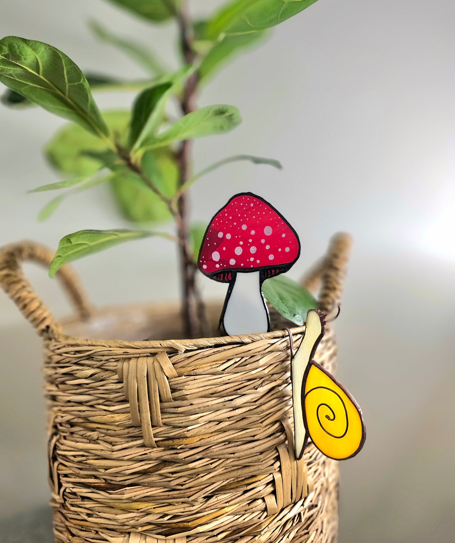 Petite Garden: Stained Glass Plant Stakes