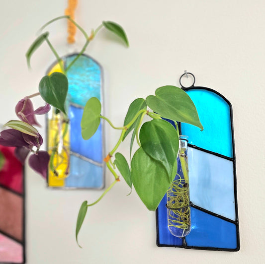 Bloom & Grow: Stained Glass Plant Holders