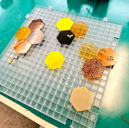 Honey & Hive: Honeycomb Suncatchers
