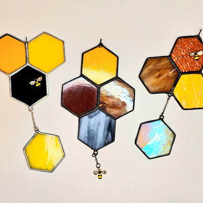 Honey & Hive: Honeycomb Suncatchers