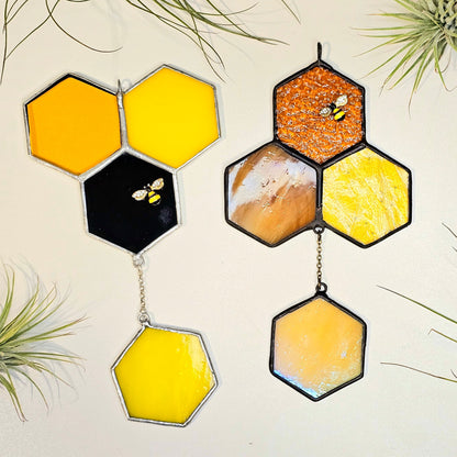 Honey & Hive: Honeycomb Suncatchers