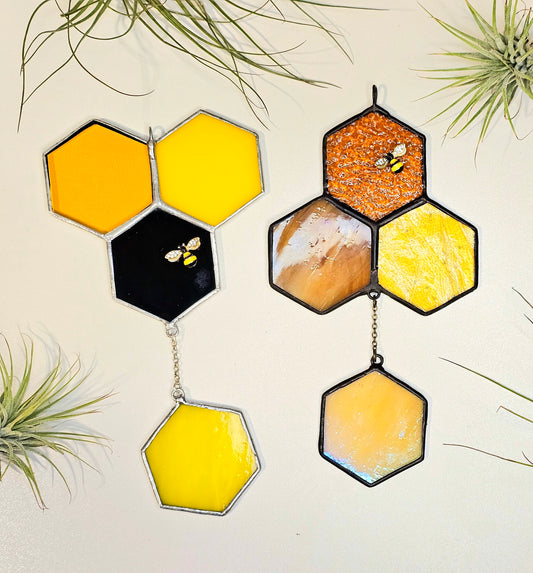 Honey & Hive: Honeycomb Suncatchers
