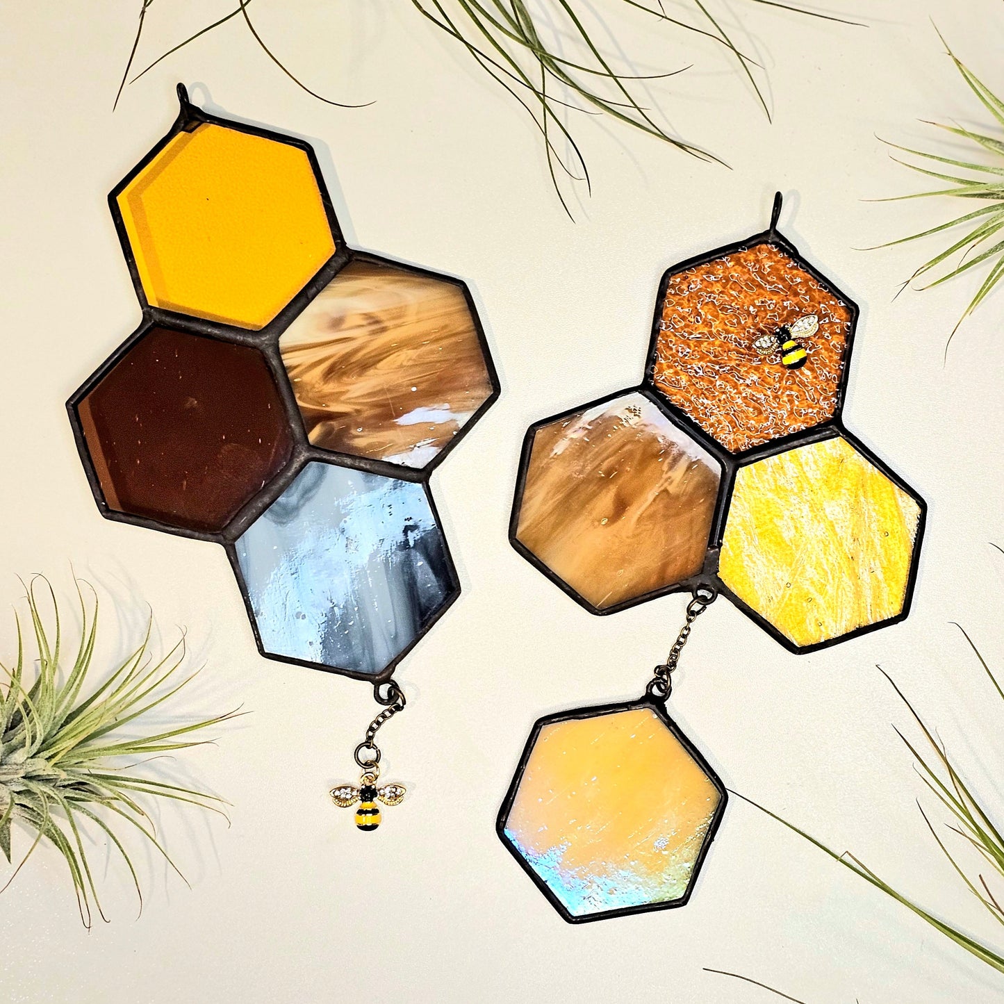 Honey & Hive: Honeycomb Suncatchers
