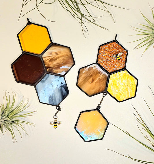 Honey & Hive: Honeycomb Suncatchers