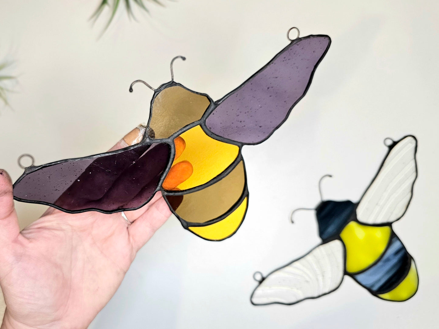 The Birds & Bees: Stained Glass 3D Hummingbirds & Bees