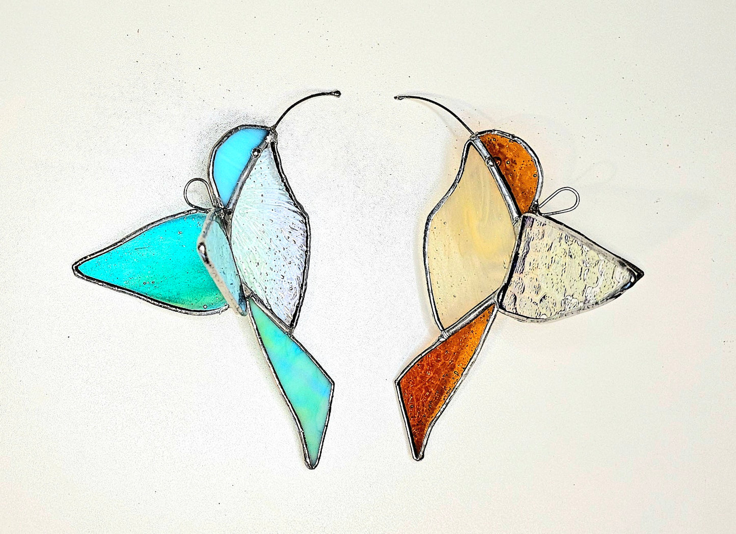 The Birds & Bees: Stained Glass 3D Hummingbirds & Bees
