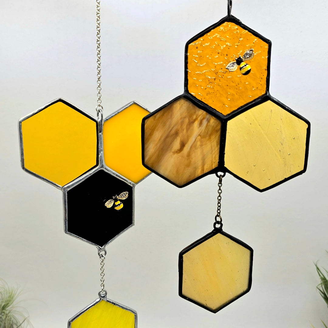 Honey & Hive: Honeycomb Suncatchers