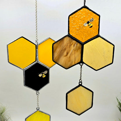 Honey & Hive: Honeycomb Suncatchers