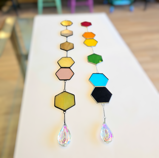 Long Hexform: Stained Glass Suncatcher Workshop