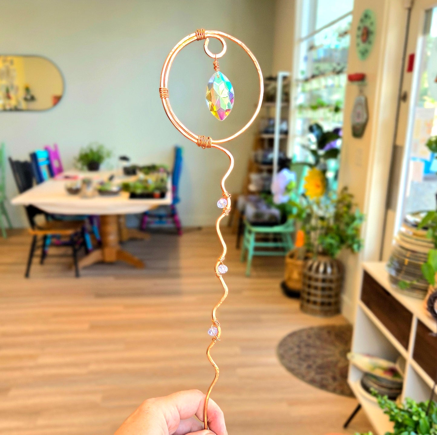 Copper Plant Stake: Metal Arts Workshop