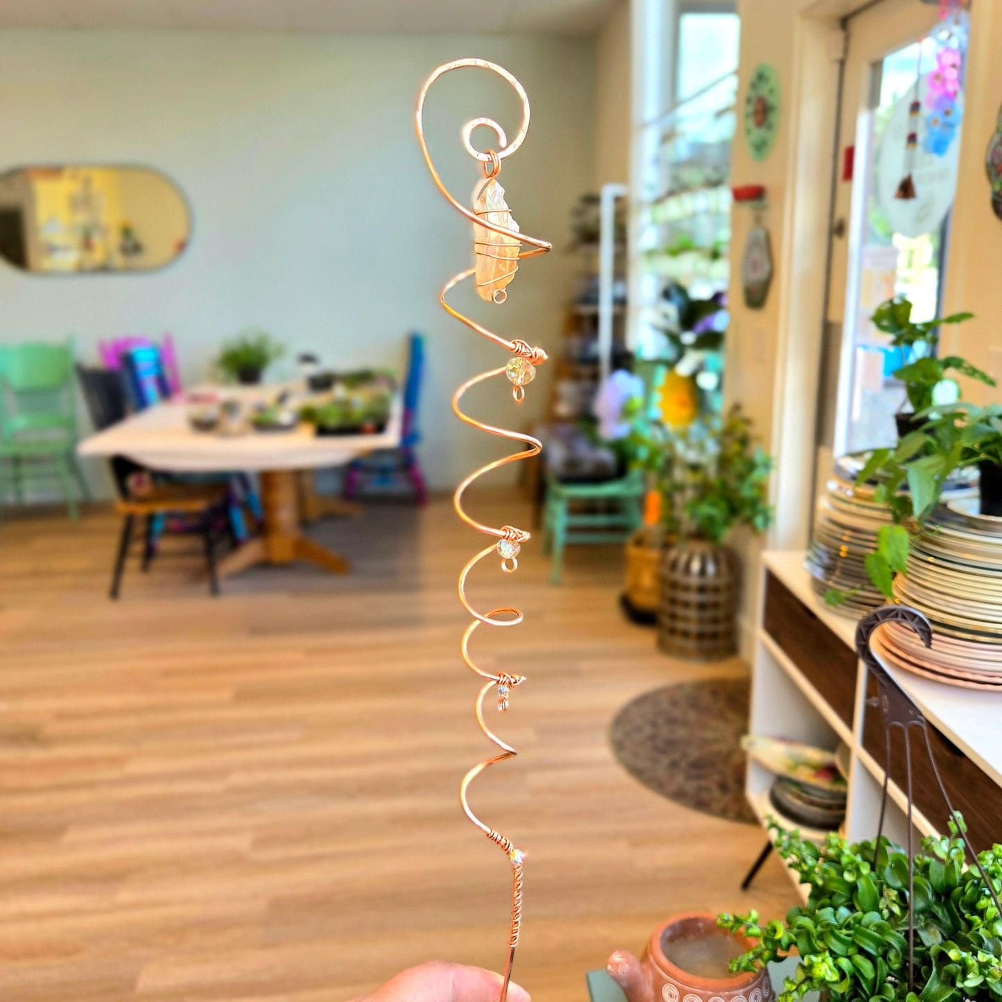 Copper Plant Stake: Metal Arts Workshop