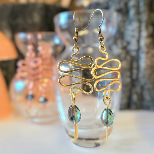 Botanical Flow Earrings: Metal Arts Workshop