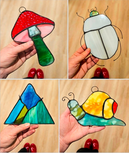 Wild Wonders: Stained Glass Mountains & Mushrooms