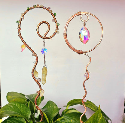 Copper Plant Stake: Metal Arts Workshop